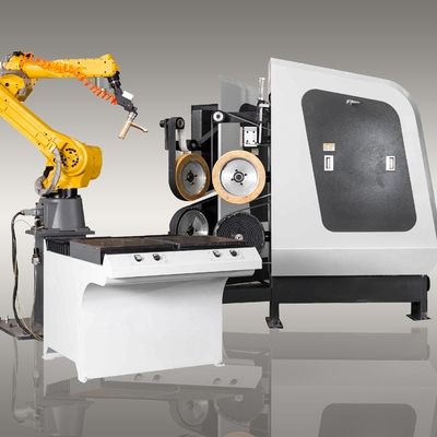 Робототехнический поверхностный шлифовальный станок CNC руки автоматический для санитарного штуцера изделий