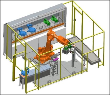 ABB Роботизированная шлифовально-полировальная машина для металлических отливок